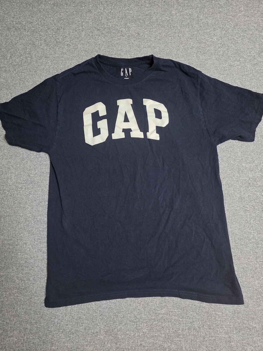 GAP Mens Classic Arch Logo Short Sleeve T-Shirt Navy Blue Size Medium M